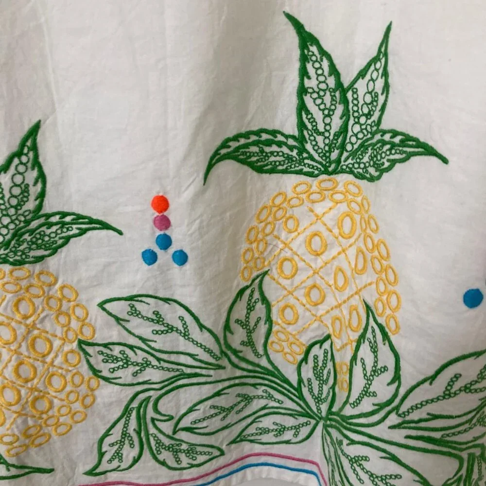 Anthropologie Roller Rabbit White Dress 100% Cotton - Picture 4 of 5